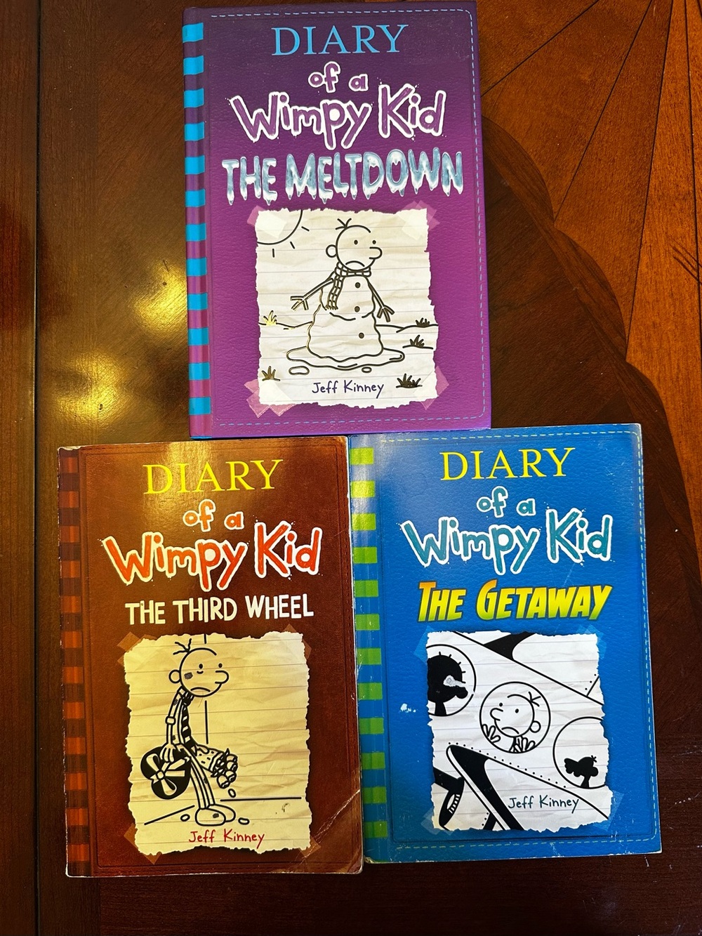 Diary of a Wimpy Kid Boxed Set - Purple, Brown & Blue Covers